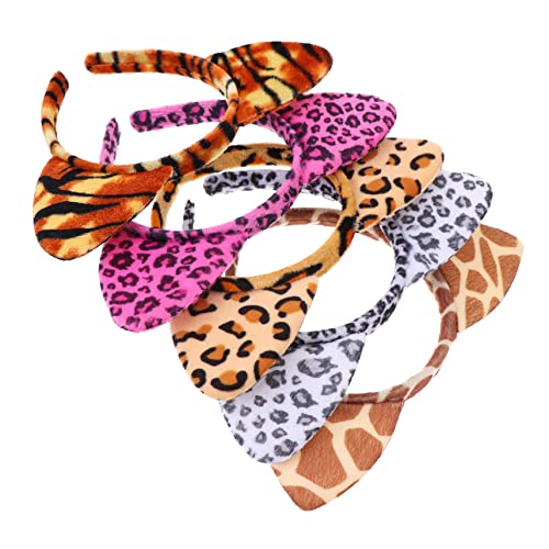 Mikinona 5 Stück Teiliges Leopardmuster Katzenohren Haarband Langlebiges Stoffmaterial Lustige Tierohren für Erwachsene und Dekoratives Party Costume Accessoire Vielseitig für Karneval und Mikinona 5 Stück Teiliges Leopardmuster Katzenohren Haarband Langlebiges Stoffmaterial Lustige Tierohren für Erwachsene und Dekoratives Party Costume Accessoire Vielseitig für Karneval und von Mikinona