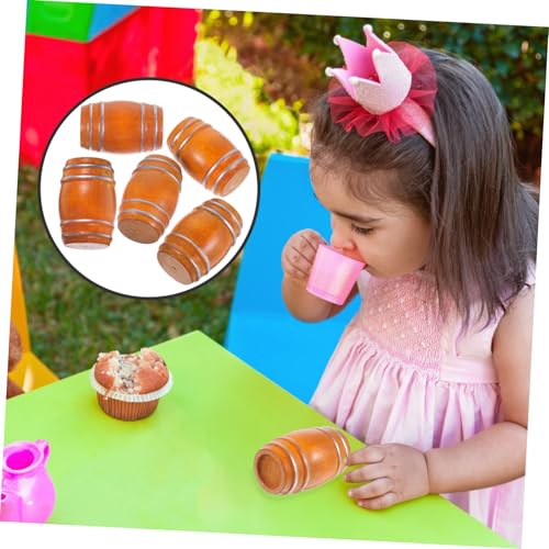 Mikinona 5 Stück Teiliges Mini Holzfass Handgefertigte Miniatur Bierfass Figuren Detaillierte Puppenhaus Bar Dekoration Charmantes Zubehör für Miniaturhäuser und für Bierliebhaber Mikinona 5 Stück Teiliges Mini Holzfass Handgefertigte Miniatur Bierfass Figuren Detaillierte Puppenhaus Bar Dekoration Charmantes Zubehör für Miniaturhäuser und für Bierliebhaber von Mikinona