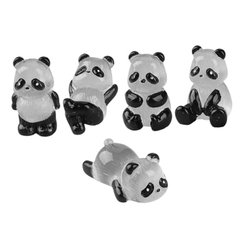 Mikinona 5 Stück Teiliges Miniatur Resin Panda Figuren Leuchten im Dunkeln Niedliche Tierornamente für Garten Mooslandschaft DIY Dekoration Handliche Leichte Mini Panda Statuetten Mikinona 5 Stück Teiliges Miniatur Resin Panda Figuren Leuchten im Dunkeln Niedliche Tierornamente für Garten Mooslandschaft DIY Dekoration Handliche Leichte Mini Panda Statuetten von Mikinona