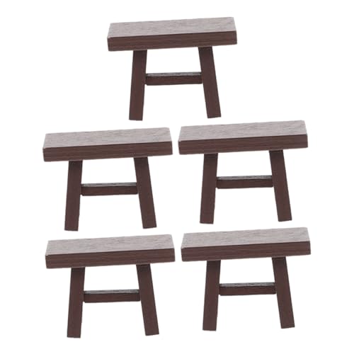 Mikinona 5 Stück Teiliges Miniatur Retro-Design Realistische Details Vintage-Stil Mini Hocker Modell für Puppenhaus Dekor und Rollenspiele Mikinona 5 Stück Teiliges Miniatur Retro-Design Realistische Details Vintage-Stil Mini Hocker Modell für Puppenhaus Dekor und Rollenspiele von Mikinona
