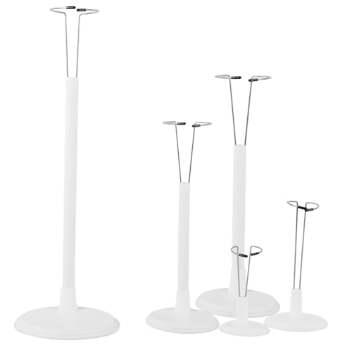 Mikinona 5 Stück Teiliges Puppenständer Weiß Höhenverstellbar Robuster und Doll Support Display Halter Für Figuren Präsentation Sammler Mikinona 5 Stück Teiliges Puppenständer Weiß Höhenverstellbar Robuster und Doll Support Display Halter Für Figuren Präsentation Sammler von Mikinona