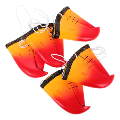 Mikinona 5 Stück Teiliges Set Realistische Papagei Nasen Requisiten aus Langlebigem Vinyl Elastischem Band für Sicheren Sitz für Cosplay Party Halloween und Tierkostüm Zubehör von Mikinona