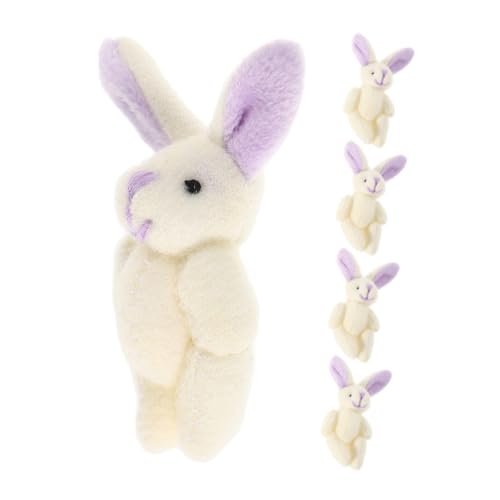 Mikinona 5 Stück Weiche Kaninchen Anhänger für Süße Gelenkkaninchen Dekoration für Rucksäcke und Partys Kawaii Plüschtiere Mikinona 5 Stück Weiche Kaninchen Anhänger für Süße Gelenkkaninchen Dekoration für Rucksäcke und Partys Kawaii Plüschtiere von Mikinona