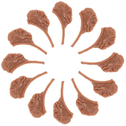 Mikinona 50 Stück Miniatur Steak Deko Realistisches Faderesistentes Kunstfleisch mit Lebensechter Struktur Kompakte Vielseitige Fake Beef Modelle für Fotografie DIY und Marktdarstellung von Mikinona