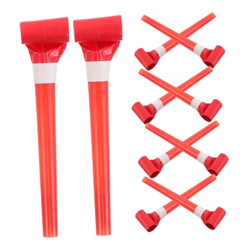 Mikinona 50 Stück Rote Dragon Whistle mit Multifunktional als Blasrohr Ballonbläser und Pfeife Kreatives Geburtstagszubehör Mikinona 50 Stück Rote Dragon Whistle mit Multifunktional als Blasrohr Ballonbläser und Pfeife Kreatives Geburtstagszubehör von Mikinona