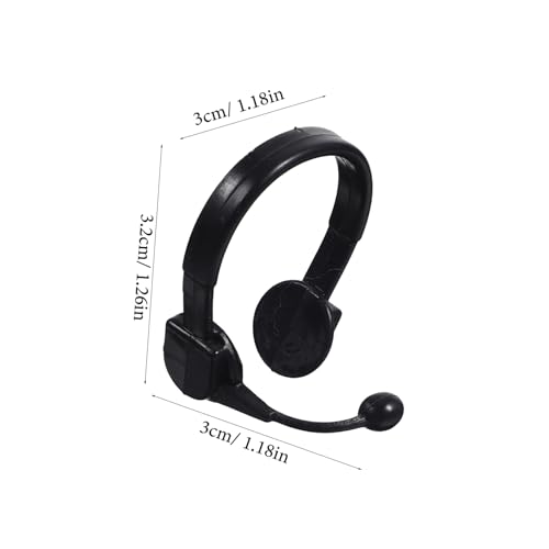 Mikinona 50 Stück Teiliges Miniatur Kopfhörer für Puppenhaus Zubehör Schwarze Mikrofon Headsets aus Kunststoff für Rollenspiel Kreative DIY Puppen Kostüm Requisiten Mikinona 50 Stück Teiliges Miniatur Kopfhörer für Puppenhaus Zubehör Schwarze Mikrofon Headsets aus Kunststoff für Rollenspiel Kreative DIY Puppen Kostüm Requisiten von Mikinona