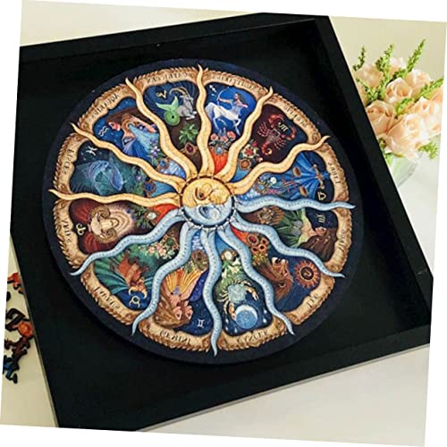 Mikinona 500 Stück Teiliges Rundes Puzzle für Erwachsene und Farbenfrohes Jigsaw Puzzle mit Präzisem Schnitt Langlebigem Material als Pädagogisches Freizeitspiel von Mikinona