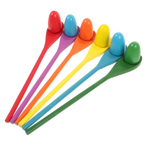 Mikinona 6 Sätze Teiliges Holz Eierlaufset für Gleichgewichtstraining mit Bunten Eiern Sensorische Entwicklung Pädagogisches Outdoor Spiel für Jungen und Mädchen Ab Jahren Mikinona 6 Sätze Teiliges Holz Eierlaufset für Gleichgewichtstraining mit Bunten Eiern Sensorische Entwicklung Pädagogisches Outdoor Spiel für Jungen und Mädchen Ab Jahren von Mikinona