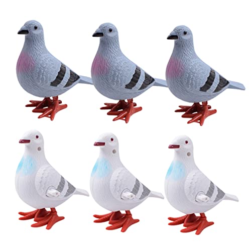 Mikinona 6 Stück Aufziehspielzeug Tauben Plüschspielzeug Springende Kinderaufziehfiguren Bunte Wind Up Figuren für Party Korbfüller Zufällige Farbe Mikinona 6 Stück Aufziehspielzeug Tauben Plüschspielzeug Springende Kinderaufziehfiguren Bunte Wind Up Figuren für Party Korbfüller Zufällige Farbe von Mikinona