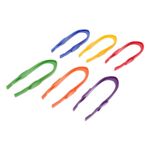 Mikinona 6 Stück Großes Set von Bunten Plastikpinzetten für Montessori Lernspielzeug Feinmotorik für Kreative Bastelarbeiten und Naturbeobachtungen im Klassenzimmer Mikinona 6 Stück Großes Set von Bunten Plastikpinzetten für Montessori Lernspielzeug Feinmotorik für Kreative Bastelarbeiten und Naturbeobachtungen im Klassenzimmer von Mikinona