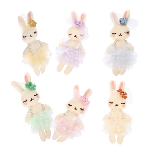 Mikinona 6 Stück Kleine Plüschhasen Weiche DIY Kaninchen Deko Handgefertigte Stofftiere für Haarreifen Kleidung Rucksäcke Vielseitige Osterhasen Kuscheltiere Mikinona 6 Stück Kleine Plüschhasen Weiche DIY Kaninchen Deko Handgefertigte Stofftiere für Haarreifen Kleidung Rucksäcke Vielseitige Osterhasen Kuscheltiere von Mikinona
