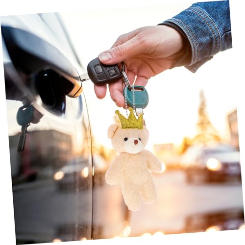 Mikinona 6 Stück Mini Plüschbär Schlüsselanhänger Teiliges Süße DIY Dekoration für Taschen Rucksäcke und Handtaschen Einzigartiges Accessoire mit Feiner Verarbeitung und Charmantem Design von Mikinona