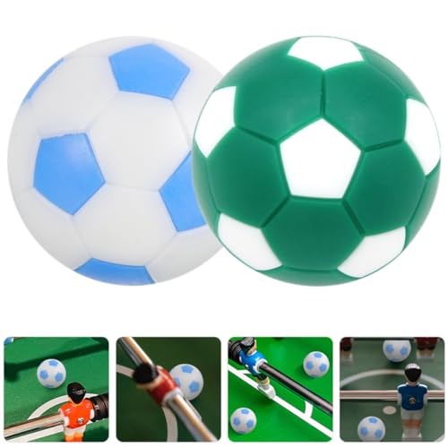 Mikinona 6 Stück Mini Tischfußballbälle Ersatzbälle für Tischkicker Spieltisch Strapazierfähig Farblich Sortiert Dunkelgrün Weiß Himmelblau Weiß Geeignet für Indoor Fußballspiele und von Mikinona