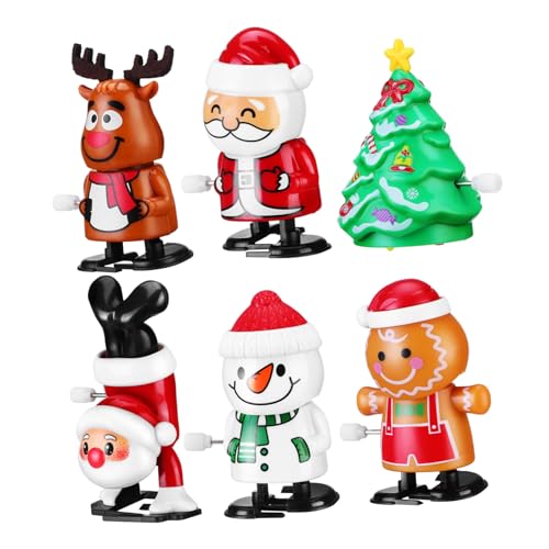 Mikinona 6 Stück Teiliges Aufziehspielzeug Weihnachten und Halloween Abs Material Langlebig Vielseitige Figuren Wie Weihnachtsmann Tannenbaum Schneemann als Partygeschenk für Jungen Mädchen Mikinona 6 Stück Teiliges Aufziehspielzeug Weihnachten und Halloween Abs Material Langlebig Vielseitige Figuren Wie Weihnachtsmann Tannenbaum Schneemann als Partygeschenk für Jungen Mädchen von Mikinona