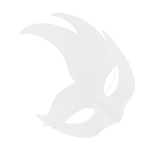 Mikinona 6 Stück Teiliges DIY Weiße Pappmaché Masken zum Bemalen Unbemalte Gesichtsmasken für Halloween Karneval Kostüm und für Erwachsene Mikinona 6 Stück Teiliges DIY Weiße Pappmaché Masken zum Bemalen Unbemalte Gesichtsmasken für Halloween Karneval Kostüm und für Erwachsene von Mikinona
