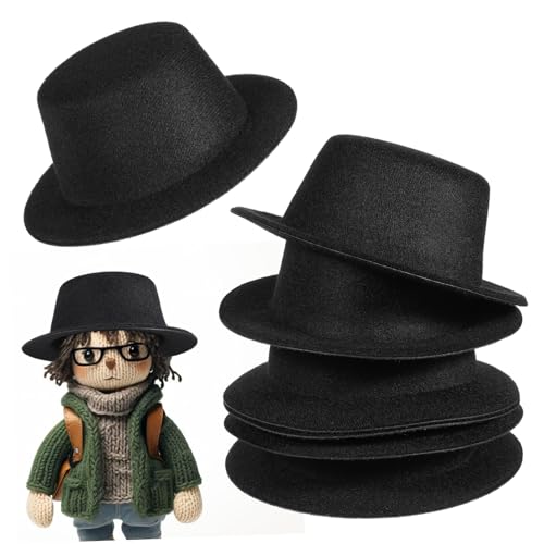 Mikinona 6 Stück Teiliges Handgefertigter Schwarzer Puppen Zylinderhüte Flache Langlebiges Material DIY Puppenbekleidung und Schneemann Deko für Bastelprojekte und Geschenkideen Mikinona 6 Stück Teiliges Handgefertigter Schwarzer Puppen Zylinderhüte Flache Langlebiges Material DIY Puppenbekleidung und Schneemann Deko für Bastelprojekte und Geschenkideen von Mikinona