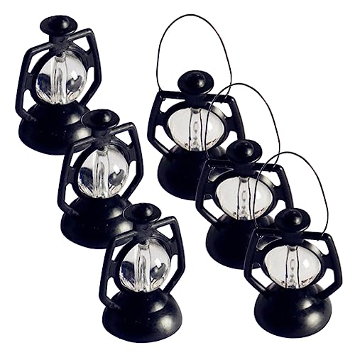 Mikinona 6 Stück Teiliges Kerosene Lampen Deko mit Retro Design für Weihnachten Miniatur Laternen für Tisch und Partydekoration für Festliche Anlässe und Mikinona 6 Stück Teiliges Kerosene Lampen Deko mit Retro Design für Weihnachten Miniatur Laternen für Tisch und Partydekoration für Festliche Anlässe und von Mikinona