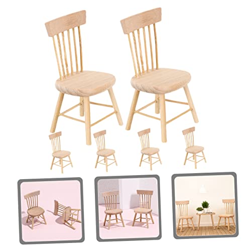 Mikinona 6 Stück Teiliges Miniatur Holzmöbel Mini Stühle Puppenhaus Möbel Modell Dekorativ Realistisch Handgefertigt Robust Für Puppenhaus Zubehör Mikinona 6 Stück Teiliges Miniatur Holzmöbel Mini Stühle Puppenhaus Möbel Modell Dekorativ Realistisch Handgefertigt Robust Für Puppenhaus Zubehör von Mikinona