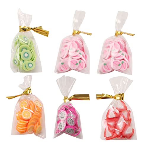 Mikinona 6 Stück Teiliges Miniatur Snack Langlebigem Material Süße Miniatur snackbeutel für Puppenhaus Dekoration Kompakte Mini lebensmittelornamente für DIY und Miniaturhausgestaltung von Mikinona
