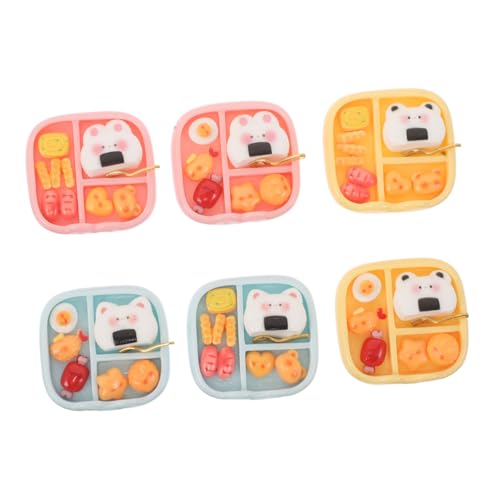 Mikinona 6 Stück Teiliges Miniatur Sushi Bento Harte Resin Miniatur Essensmodelle Niedliche Japanische Essensdekorationen für Puppenhaus und Miniaturküche Mikinona 6 Stück Teiliges Miniatur Sushi Bento Harte Resin Miniatur Essensmodelle Niedliche Japanische Essensdekorationen für Puppenhaus und Miniaturküche von Mikinona