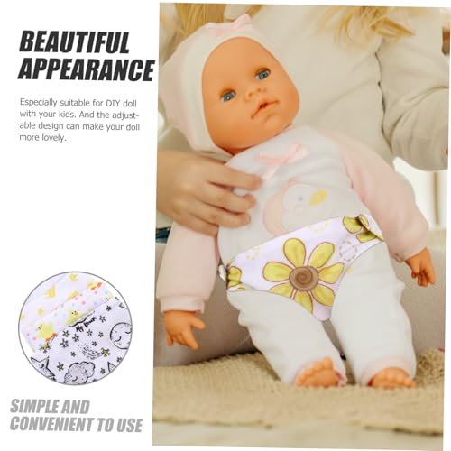 Mikinona 6 Stück Teiliges Puppenunterwäsche Waschbarem Elastische für Mädchenpuppen Hautfreundlich Wiederverwendbar Geeignet als Geschenk und Spielzeugzubehör von Mikinona