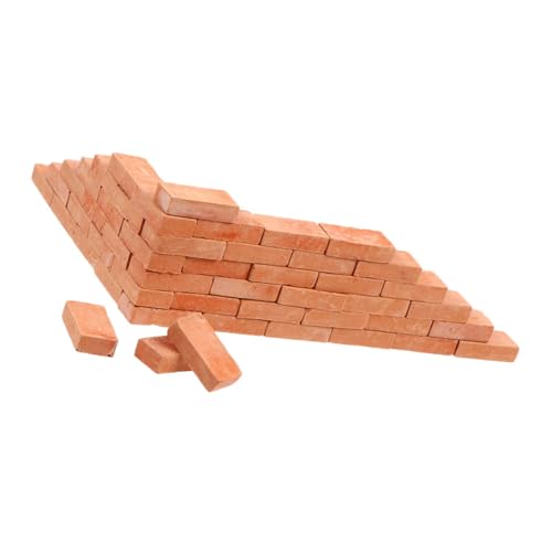 Mikinona 60 Stück Maßstab Realistische Micro Landscape Brick Model für Sandtisch DIY Puppenhaus Modellbau Zubehör Langlebig und Platzsparend von Mikinona