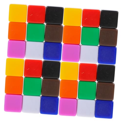 Mikinona 60 Stück Teiliges Acrylwürfel Quadratisch Glatt Unbemalte DIY Würfel für Brettspiele und Lernspiele Langlebig Stoßfest Vielseitig Beschriftbar für Kreative Bastelprojekte und von Mikinona