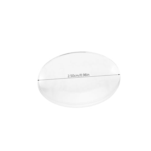 Mikinona 60 Stück Teiliges Optisches Transparente Optische Linsen für Physikunterricht DIY Experimente Leicht Tragbar und Einfach zu Reinigen von Mikinona