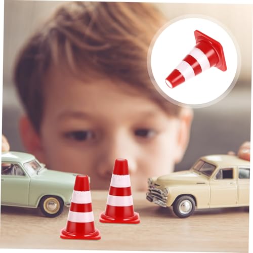 Mikinona 60 Stück Teiliges Realistische Simulation von Verkehrsschildern und Straßensperren Pädagogisches Lernspielzeug für Verkehrserziehung und Rollenspielen von Mikinona