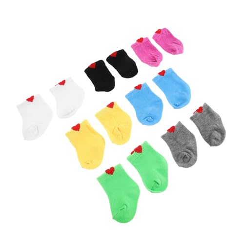 Mikinona 7 Paare Puppensocken für Puppe Weiche Kleine Socken Bunte Farbauswahl Zubehör für Spielzeugkleidung Passgenaues Design für Fantasievolles Ankleiden Mikinona 7 Paare Puppensocken für Puppe Weiche Kleine Socken Bunte Farbauswahl Zubehör für Spielzeugkleidung Passgenaues Design für Fantasievolles Ankleiden von Mikinona