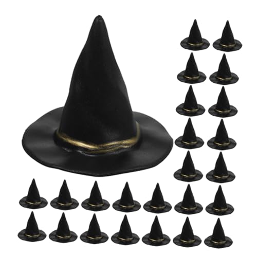 Mikinona 72 Stück Teiliges Hexenhüte Langlebige Farbintensive Kunststoff Halloween Deko für DIY Bastelbedarf Puppenhaus Zubehör Party Accessoires für Gruselige Festlichkeiten von Mikinona