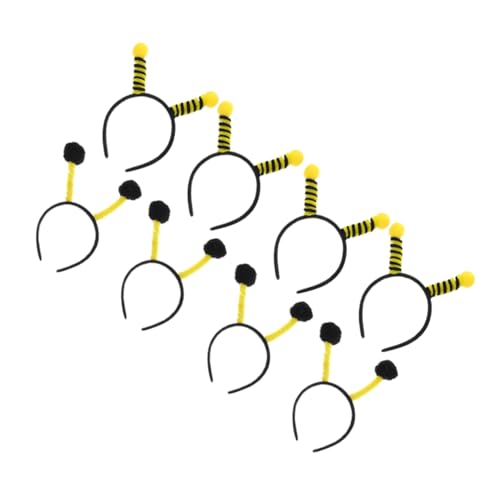 Mikinona 8 Stück Teiliges Bienen Stirnband mit Antennen Leichter Haarschmuck für Damen und Mädchen Komfortables Party Accessoire für Bienenkostüm und Cosplay Events von Mikinona