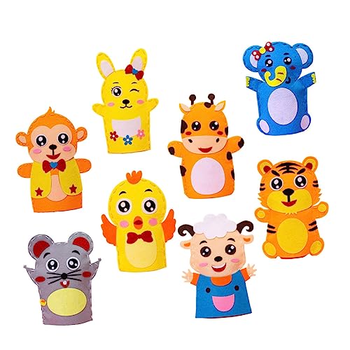 Mikinona 8 Stück Teiliges DIY Materialset für Handpuppen Kreative Cartoon Nähideen Fantasie und Interaktion Sicher für Junge Mädchen und Kleinkinder Mikinona 8 Stück Teiliges DIY Materialset für Handpuppen Kreative Cartoon Nähideen Fantasie und Interaktion Sicher für Junge Mädchen und Kleinkinder von Mikinona