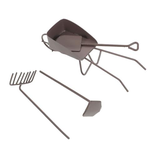Mikinona 8 Stück Teiliges Mini Gartenwerkzeug Anfänger Miniatur Schubkarre Schaufel Rechen Leichte Gartengeräte für Sukkulenten Pflanzenpflege Miniatur-Dekoration Mikinona 8 Stück Teiliges Mini Gartenwerkzeug Anfänger Miniatur Schubkarre Schaufel Rechen Leichte Gartengeräte für Sukkulenten Pflanzenpflege Miniatur-Dekoration von Mikinona