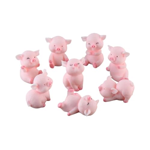 Mikinona 8 Stück Teiliges Resin Schwein Figuren Miniatur Bonsai Deko Kreative Kleine Schwein Ornamente für Blumentopf Garten und Auto Umweltfreundliche Harzstatue für Heimdekoration Mikinona 8 Stück Teiliges Resin Schwein Figuren Miniatur Bonsai Deko Kreative Kleine Schwein Ornamente für Blumentopf Garten und Auto Umweltfreundliche Harzstatue für Heimdekoration von Mikinona
