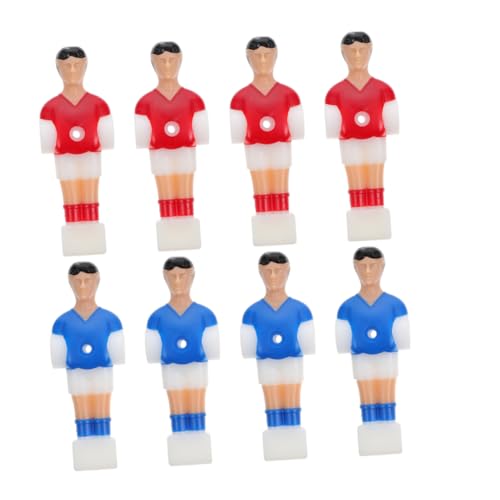 Mikinona 8 Stück Tischfußball Figuren Teiliges Robustem Ersatz Fußballspieler für Tischkicker Universelle Passform für Standard Fußballstäbe Kreative Spielfiguren für Präzises von Mikinona