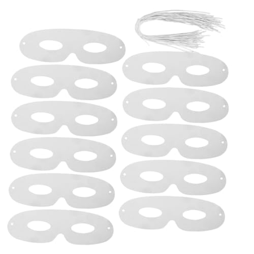 Mikinona 80 Stück Weiße Masquerade Halbmasken aus Dickem Papier Unbemalt und Leicht zum Dekorieren für Karneval Kostümparty Halloween und Kreative DIY Projekte für Männer und Frauen Mikinona 80 Stück Weiße Masquerade Halbmasken aus Dickem Papier Unbemalt und Leicht zum Dekorieren für Karneval Kostümparty Halloween und Kreative DIY Projekte für Männer und Frauen von Mikinona