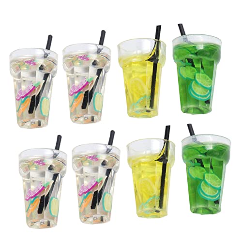 Mikinona 8Stücke Miniatur Fruchtsafttee für Puppenhausdekoration Hochwertige Harzaccessoires für DIY Szenen Stabil und Langlebig für Kreative Miniaturprojekte Mikinona 8Stücke Miniatur Fruchtsafttee für Puppenhausdekoration Hochwertige Harzaccessoires für DIY Szenen Stabil und Langlebig für Kreative Miniaturprojekte von Mikinona