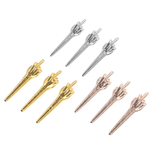 Mikinona 9 Stück Teiliges Brettspiel Zählmarken aus Robustem Harz Einzigartige Fingerform Score Pegs für Kartenspiele Praktische und Stabile Spielfiguren für Indoor Boardgame Zubehör von Mikinona