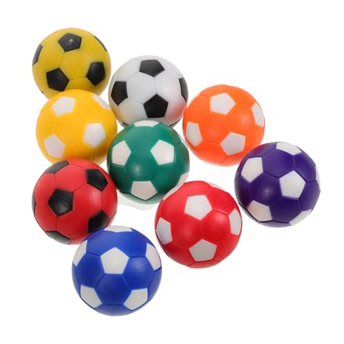 Mikinona 9 Stück Teiliges Tischfußball Ersatzbälle Kunststoff Kompatibel mit Standard Kicker Langlebige Tischkicker Bälle für Fußballspiele Zuhause und von Mikinona