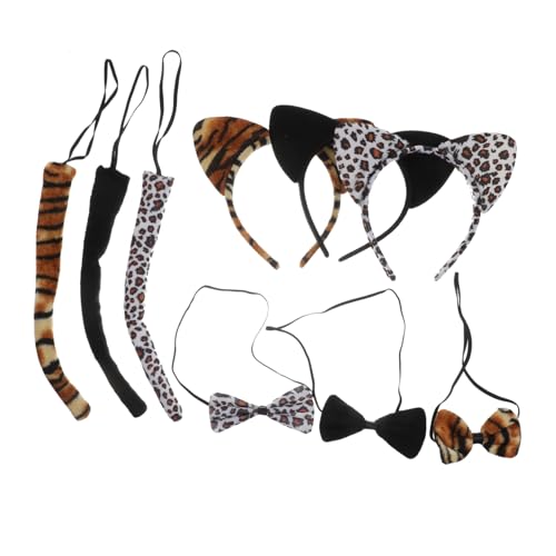 Mikinona 9 Stücke Ebene Ohr Haarreif Satz mit Fliege für Cosplay Kostüm Party Zubehör Halloween Karneval Mikinona 9 Stücke Ebene Ohr Haarreif Satz mit Fliege für Cosplay Kostüm Party Zubehör Halloween Karneval von Mikinona