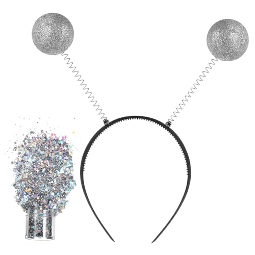 Mikinona Stirnband mit Gesichtsglitter Dekoratives Cosplay Zubehör für Halloween Partys für Haartypen Leicht und Bequem Mikinona Stirnband mit Gesichtsglitter Dekoratives Cosplay Zubehör für Halloween Partys für Haartypen Leicht und Bequem von Mikinona