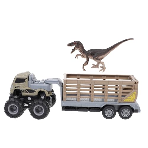 Mikinona Alloy Inertial Truck Toy Pull Back Funktion mit Realistischem Tiermodell Langlebiges Kinderfahrzeug Kein Batteriebetrieb Einteiliges für Ab Jahren Zufällige Farbe Zufällige Farbe von Mikinona