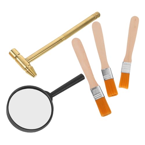 Mikinona Archäologie Grabungsset Teilig mit Hammer Meißel Pinsel und Lupe Stabiles Edelstein Ausgrabungswerkzeug für Motorikförderung und Wissenschaft Spielerisch Entdecken Mikinona Archäologie Grabungsset Teilig mit Hammer Meißel Pinsel und Lupe Stabiles Edelstein Ausgrabungswerkzeug für Motorikförderung und Wissenschaft Spielerisch Entdecken von Mikinona