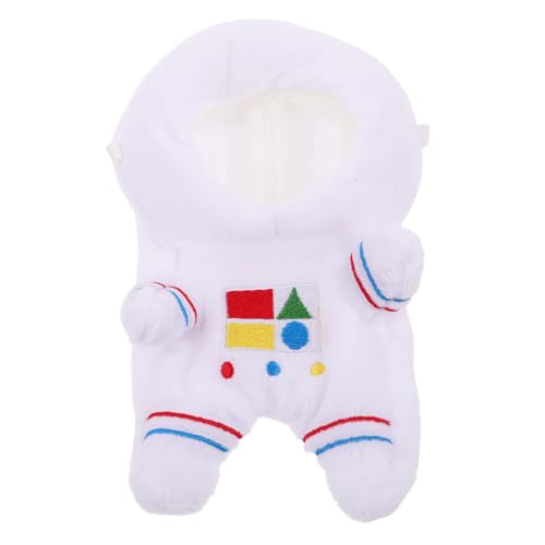 Mikinona Astronautenkostüm für Puppen Wiederverwendbarer Overall Jumpsuit Leichtes Dekoratives Outfit für Plüschtiere Einfach Anzuziehen für Kreatives Rollenspiel von Mikinona