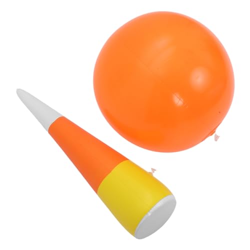 Mikinona Aufblasbares Festival Geburtstags Aus Kunststoff Für Den Garten Für Herbstaktivitäten Kleinkinder Ballspiele Party Familienbälle Erwachsene Bowling Halloween von Mikinona