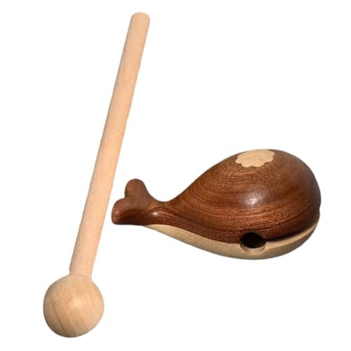 Mikinona Musikalische Auto-Ornamente Holztempelblock Schlägel Rhythmusinstrument Für Jungen Und Mädchen Erwachsene Dekoratives Armaturenbrett-Spielzeug von Mikinona