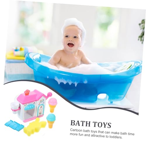 Mikinona Badespielzeug Seifenblasenmaschine Cartoon Wasserspielzeug für Kleinkinder Leicht zu Bedienen Sicher und Lustig Geschenk für Badezeit Zufällige Farbe Zufällige Farbe von Mikinona