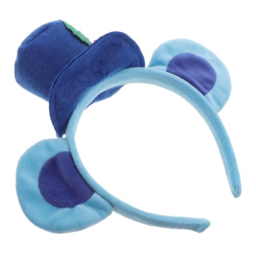 Mikinona Bärenohren Stirnband Cartoon Bär Kopfband Elastisch Weich Komfortabel Für Erwachsene Makeup Party Cosplay Halloween Weihnachtsfest Blau von Mikinona