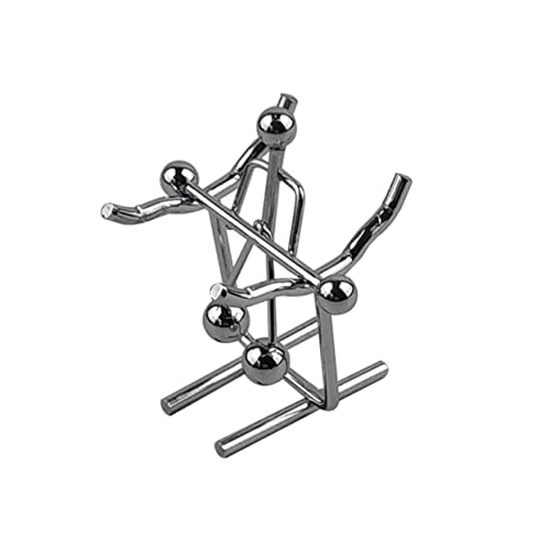 Mikinona Balancierendes Metall Kleine Iron Figur Mini Schaukel Büro Schreibtischdekoration Kreatives für Wissenschaft Fans und Physikunterricht von Mikinona